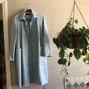 Vintage baby blue trench coat